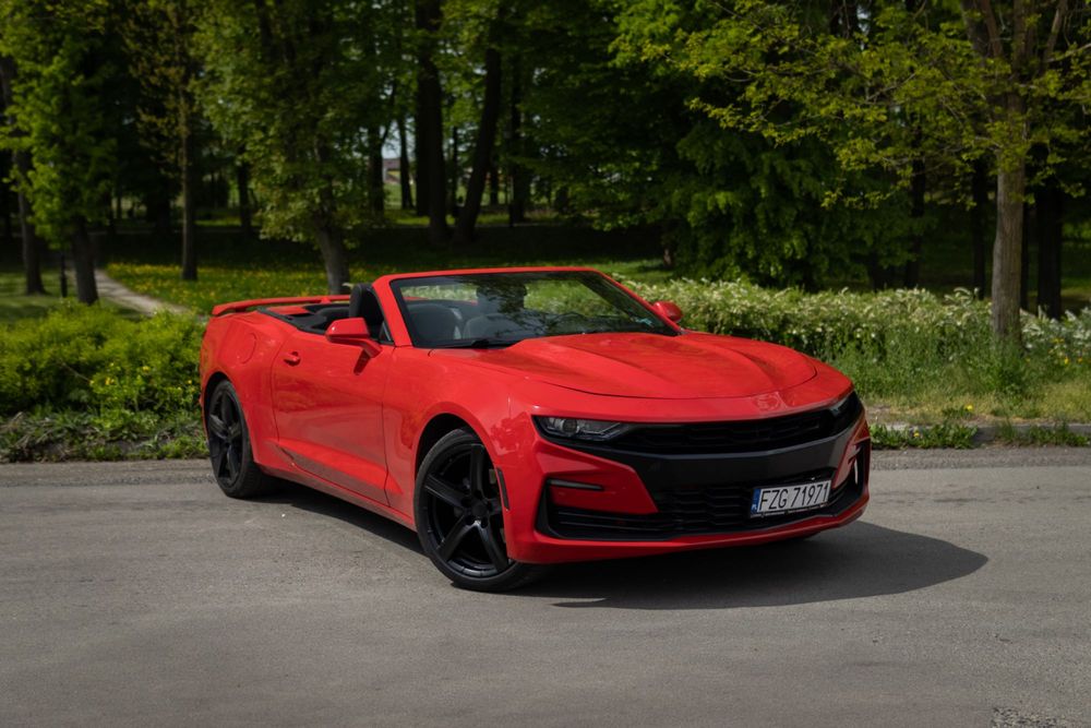 Wypożyczalnia aut cabrio wynajem Chevrolet Camaro 3.6 V6 ślub weekend