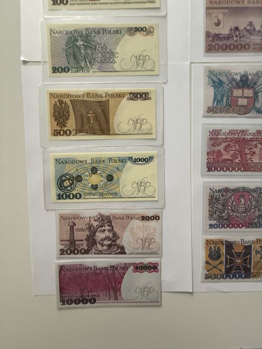 Ekskluzywna kolekcja banknotow PRL