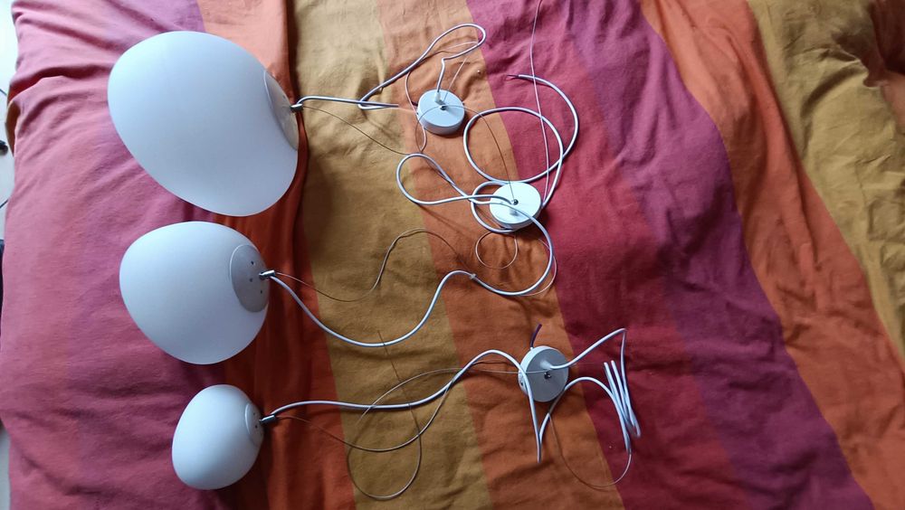 nowe designerskie lampy sufitowe - 3 sztuki