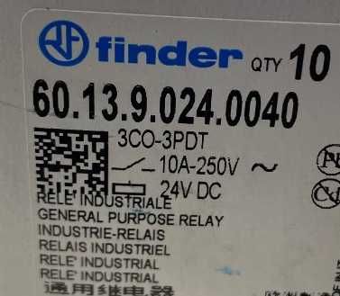 Finder 60.13.9.024.0040 Промислове реле 24VDC (10 штук)
