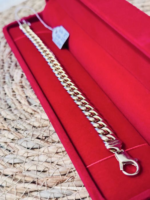 Bransoletka Pancerka złota 585 27.9 g 20cm