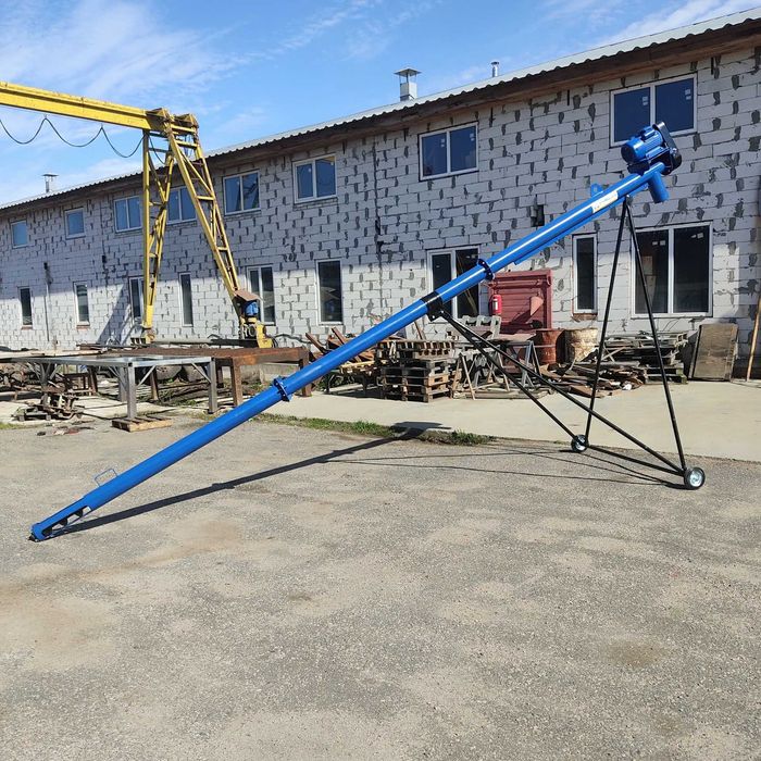 Шнек 159×8 м з двигуном 380 В | Для зерна та соняшника від виробника, зернопогрузчик, шнек, гвинтовий конвеєр