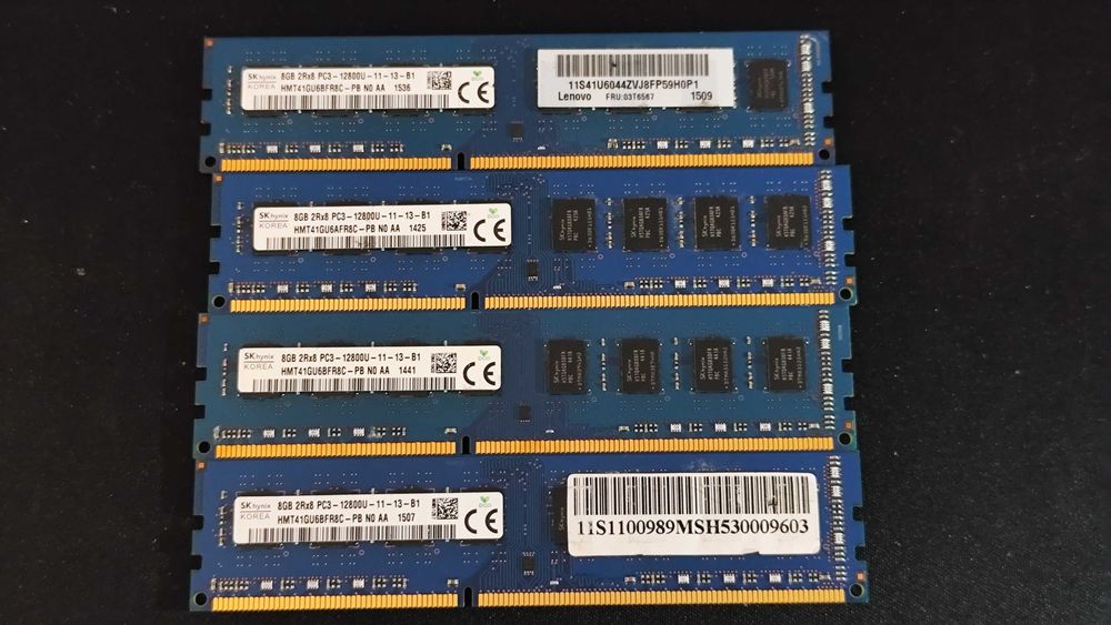 Pamięć RAM SK Hynix DDR3 32GB (4x8GB) 1600MHz PC3-12800U 1.5V