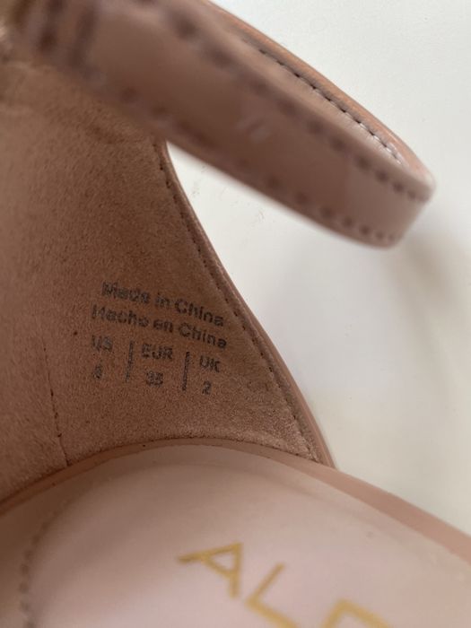 samdały damskie ALDO roz. 35 nude, ciesliste