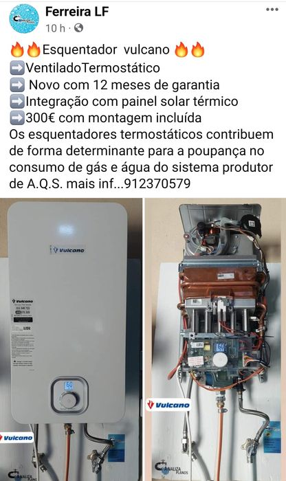 Esquentador    clik ventilado