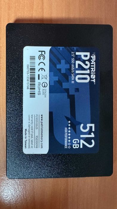 Dysk SSD 512GB PATRIOT P210 używany