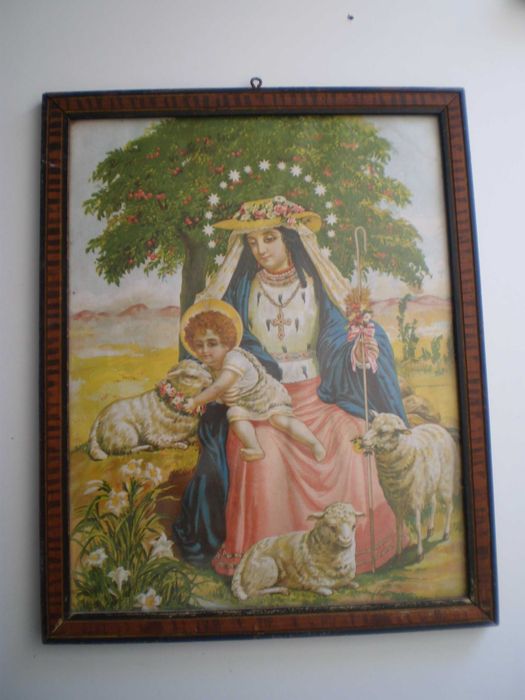 Four Antique Paintings, Used in the 1950s