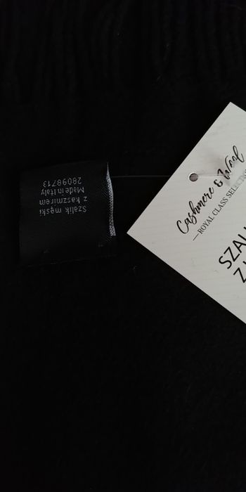 Ekskluzywny Szal Męski z kaszmiru 180/32