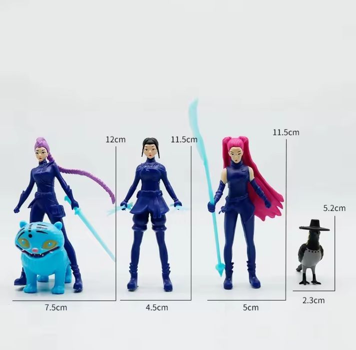 Figurki KPop Demon Hunters 5 sztuk