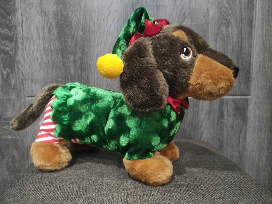 Игрушка собака, щенок, такса, песик, цуценя, собачка 30 см Keel toys Keeleco