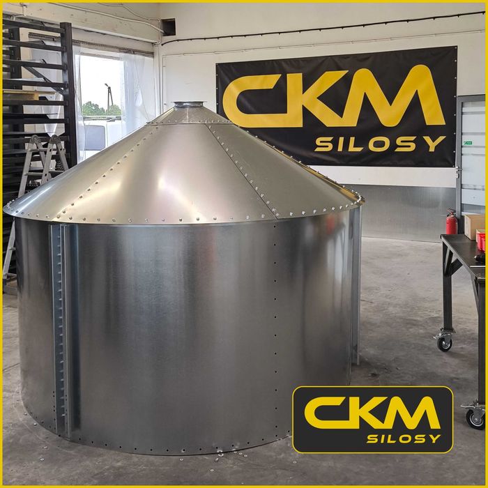 Silos zbożowy, lejowy 13,4 T – POLSKI - GOTOWY - ZMONTOWANY