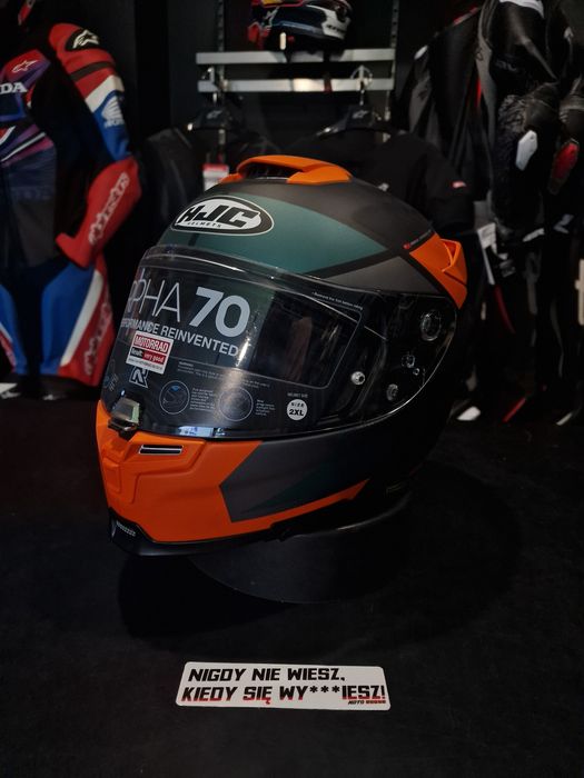 Kask HJC R-PHA-70 DEBBY Pomarańczowy/Szary/Zielony 'XXL !Sklep!