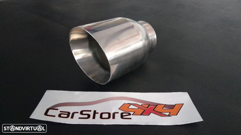 Ponteira de escape Inox 115mm em corte