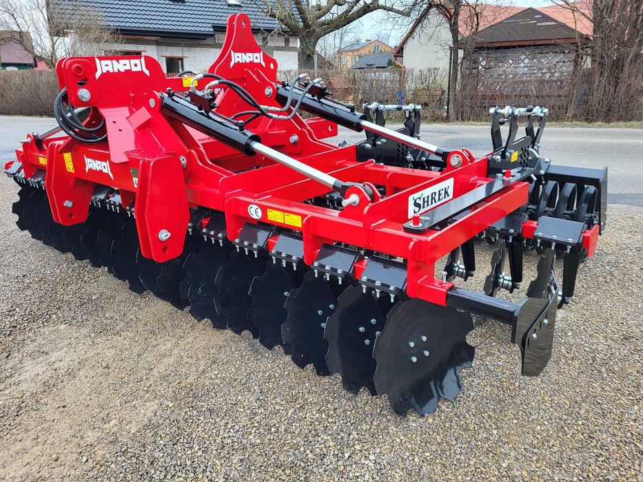 brona talerzowa hydrauliczna JANPOL SHREK 5m 560 talerz daszek 600 HIT