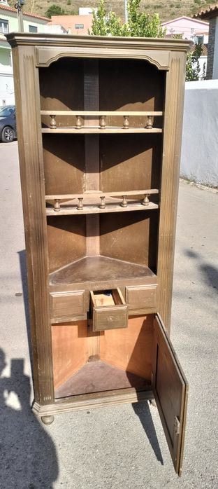 Móvel prateleiras de canto antigo  (ver desconto no texto)