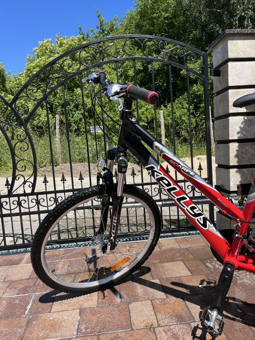 Rower damski czerowno czarny