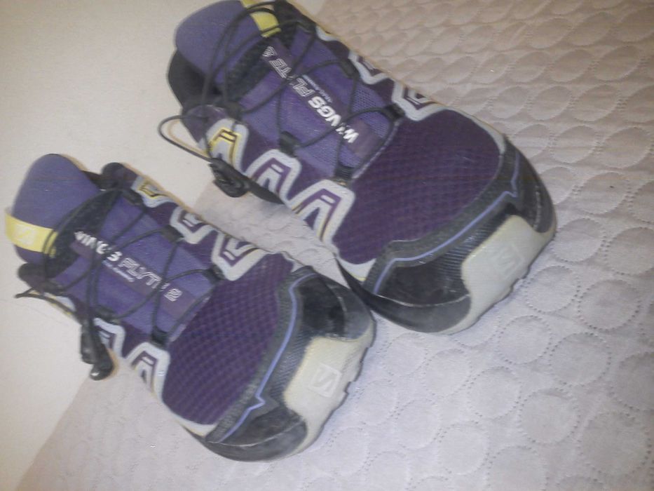 salomon 41 jak nowe fioletowe solidne trekingi i do chodzenia