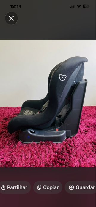 Cadeira auto para  bebé