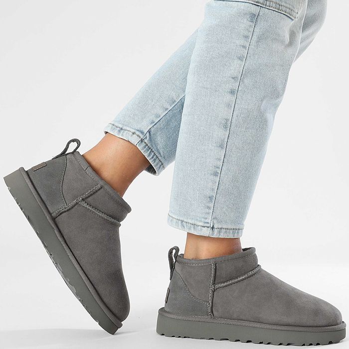ОРИГІНАЛ UGG Classic Ultra Mini 1116109-GREY ботинки угги женские УГГ