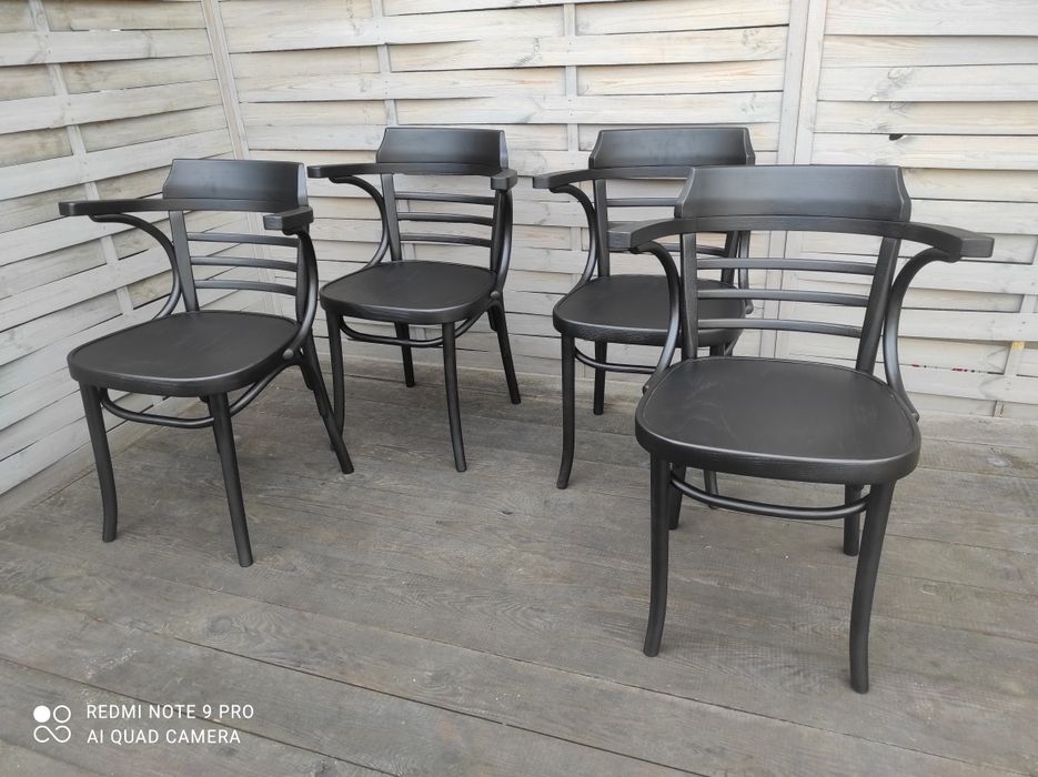 Krzesła Thonet Fameg Vintage czarne 100sztuk