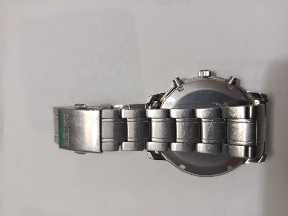 Seiko cronógrafo vidro safira como novo