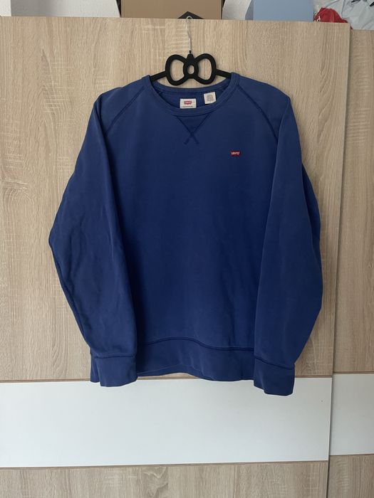 Bluza Levi’s M crewneck niebieski granatowy hit viral