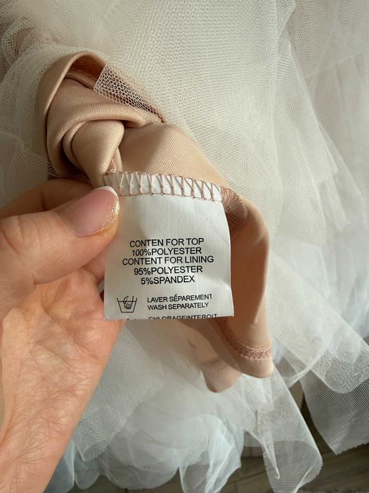 Sukienka mini tiulowa biała Lucie