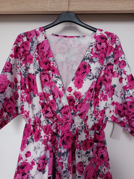 Sukienka damska w kwiaty nowa hit viral style new hot Basic must have retro vintage