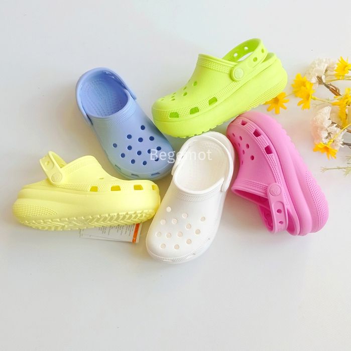 Сабо crocs cutie на дівчинку платформа