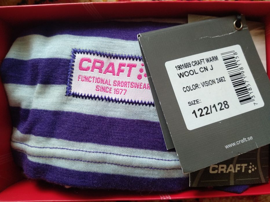 Термо кофта Craft Warm Wool Junior 122-128 меріно дитяча зимова одяг