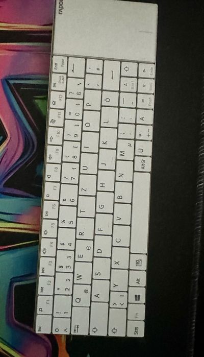 Компактная клавиатура с тачпадом ( белая)