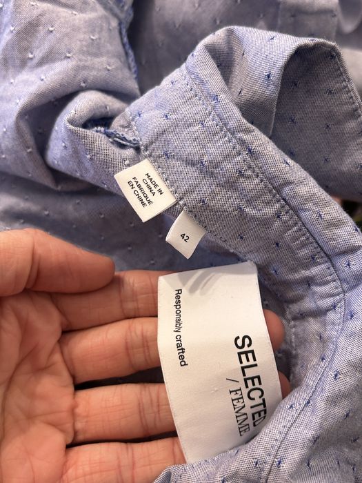 Niebieska letnia sukienka – rozmiar 42