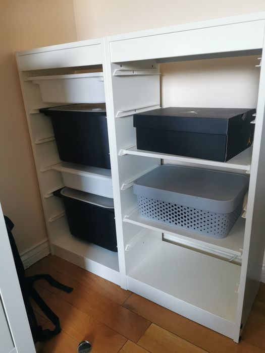 Trofast z półkami i pojemnikami Ikea