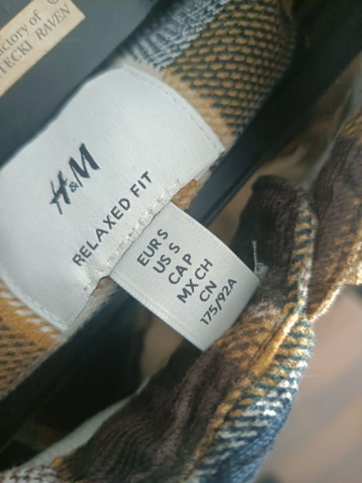 Koszula męska flanelowa H&M, stan jak nowa
