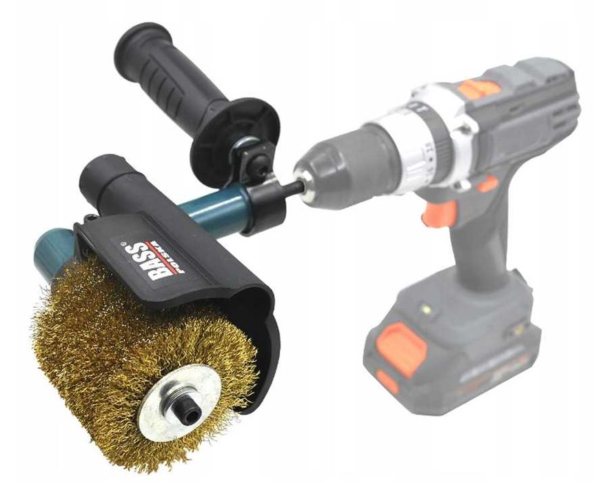 BASS POLSKA Adapter Przystawka Do Wkrętarki Szczotka Druciana BP9857