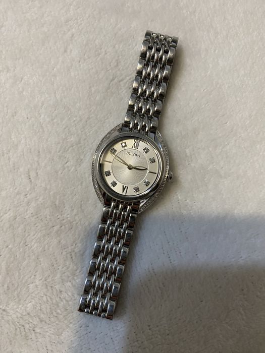 400€ Часы с Бриллиантами Bulova 96R212 жіночій годинник наручний
