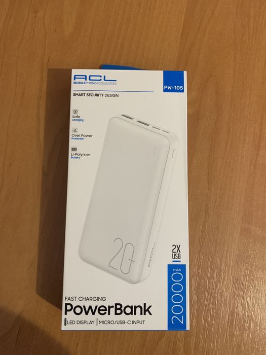 ‼️Розпродаж Павербанк / Повербанк / PowerBank ACL PW-105 20000mAh