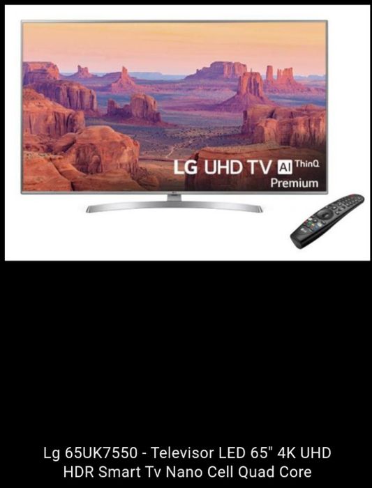 LG NanoCell LCD 65"64739335821057121