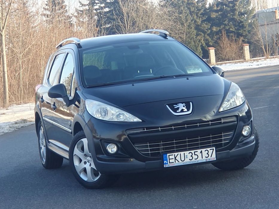 Peugeot 207 Czarny OUTDOOR  w HDI na wypasie;zarejestrowany;LIFT