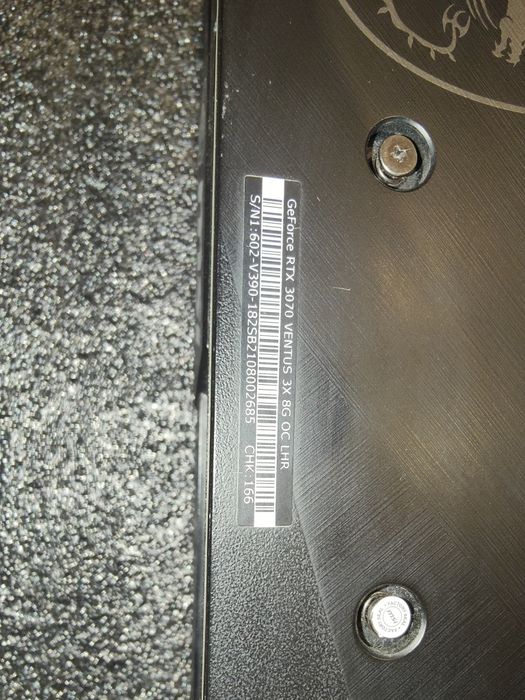 Placa gráfica NVIDIA MSI RTX 3070 VENTUS 3X OC LHR