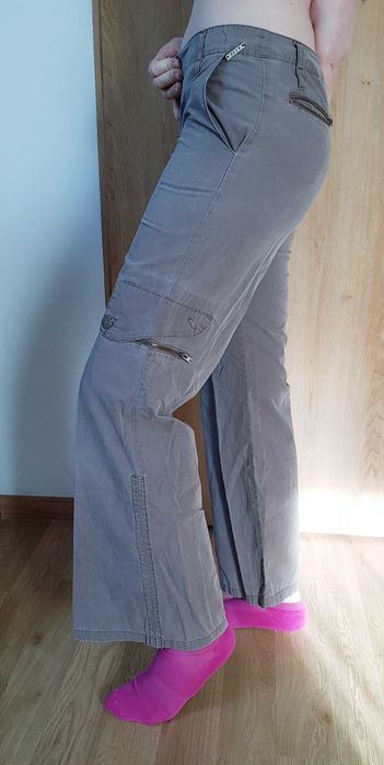 Spodnie sportowe Elle S/36/8 -M/38 dzwony szerokie