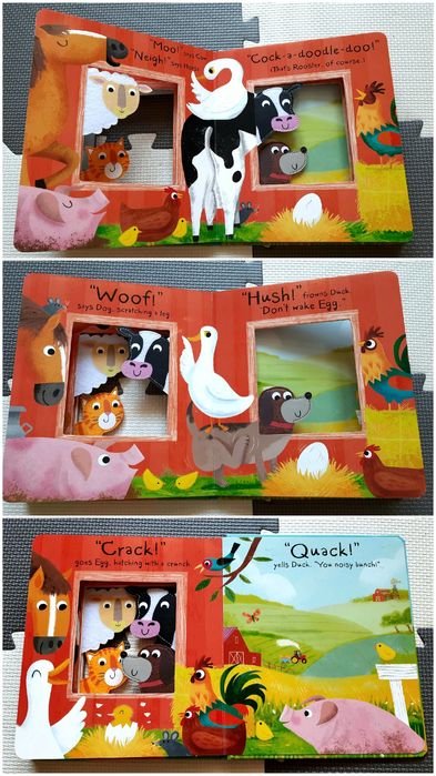 Hush! Says Duck książeczka sensoryczna po angielsku filcowa