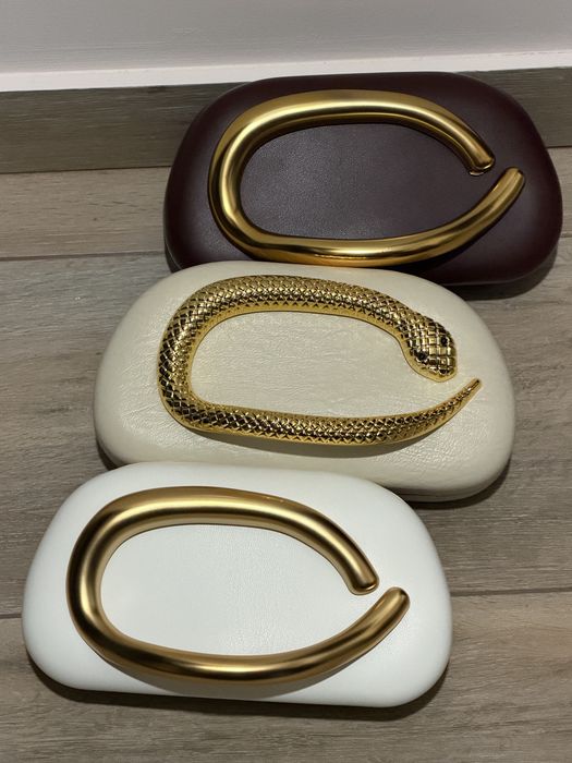 Шкіряна сумочка клатч як  zara
