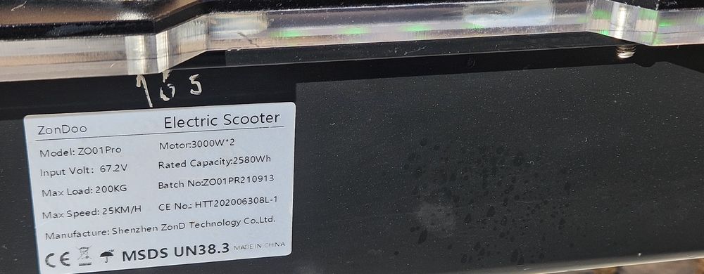 Trotinete ZonDoo ZO01 Pro 6000w