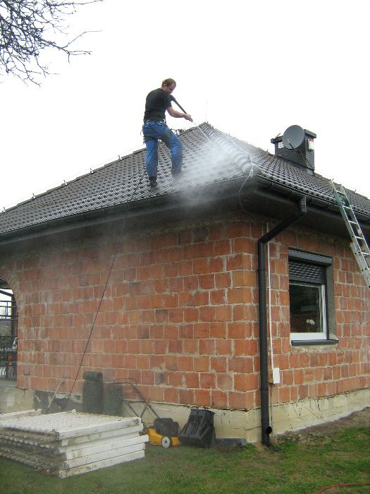Malowanie dachów, malowanie dachu, mycie dachu, dachówki,