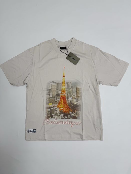 футболка Balenciaga Tokyo white tee S M L