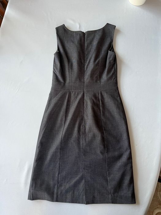 Elegancka sukienka grafitowa r. 36