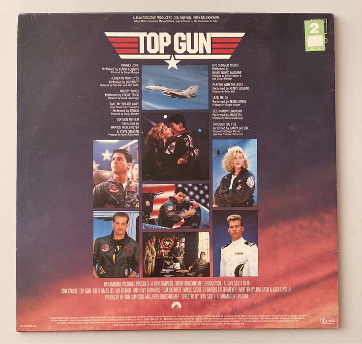 Top Gun   Original Motion Picture Soundtrack CBS  70296