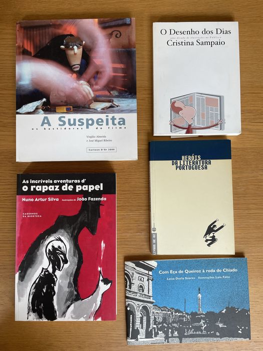 Livros de banda desenhada e ilustração portuguesa (novos)