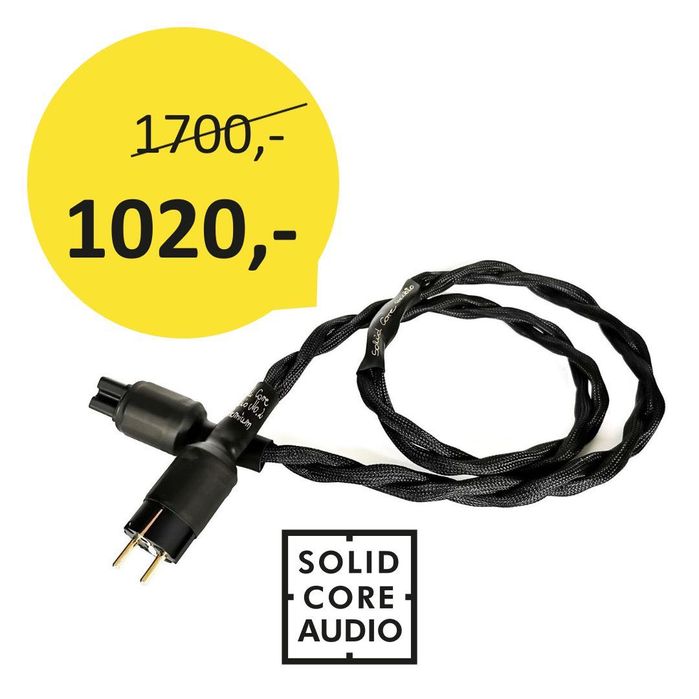 Kabel zasilający sieciowy Solid Core Audio No. 2 Premium